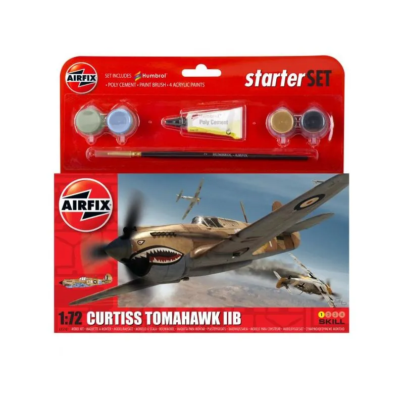 Airfix Maquette Avion Coffret Cadeau - Curtiss Tomahawk IIB 3 Airfix Maquette Avion Coffret Cadeau - Curtiss Tomahawk IIB