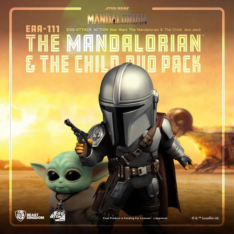 Star Wars The Mandalorian Figurines Egg Attack Action The Mandalorian & The Child 7 - 17 Cm 3 Star Wars The Mandalorian Figurines Egg Attack Action The Mandalorian & The Child 7 - 17 Cm