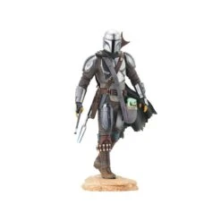 Diamond Select Figurine SW Star Wars Mandalorian Premier Collection Mando W/ Child 25cm