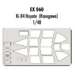 Eduard Verrière De Nakajima Ki-84 Hayate Frank (pour Maquettes Hasegawa) (fait à Partir De Bande Jaune De Kabuki Japonais)