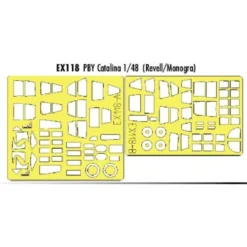 Eduard Consolidated PBY Catalina (pour Maquettes Monogram Et Revell) (fait à Partir De Bande Jaune De Kabuki Japonais)