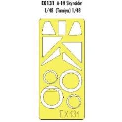 Eduard Douglas A-1H Skyraider (pour Maquettes Tamiya) (fait à Partir De Bande Jaune De Kabuki Japonais)