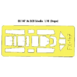Eduard Messerschmitt Me 262B Schwalbe (pour Maquettes Dragon) (fait à Partir De Bande Jaune De Kabuki Japonais)