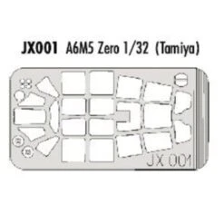 Eduard Mitsubishi A6M5 Zero (pour Maquettes Tamiya) (fait à Partir De Bande Jaune De Kabuki Japonais)