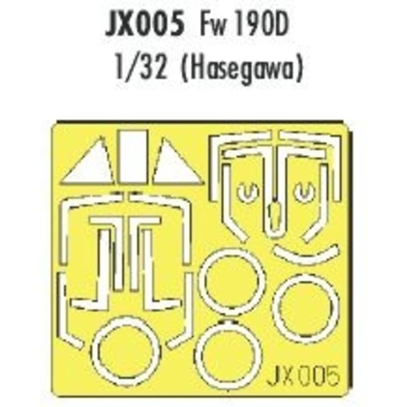 Eduard Focke Wulf 190D (pour Maquettes Hasegawa) (fait à Partir De Bande Jaune De Kabuki Japonais) 3 Eduard Focke Wulf 190D (pour Maquettes Hasegawa) (fait à Partir De Bande Jaune De Kabuki Japonais)