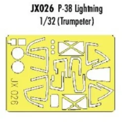 Eduard Lockheed P-38 (pour Maquettes Trumpeter) (fait à Partir De Bande Jaune De Kabuki Japonais)
