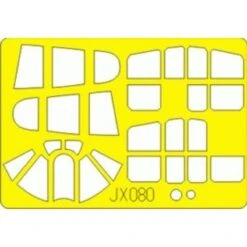 Eduard Curtiss P-40E Warhawk (pour Maquettes Hasegawa) (fait à Partir De Bande Jaune De Kabuki Japonais)