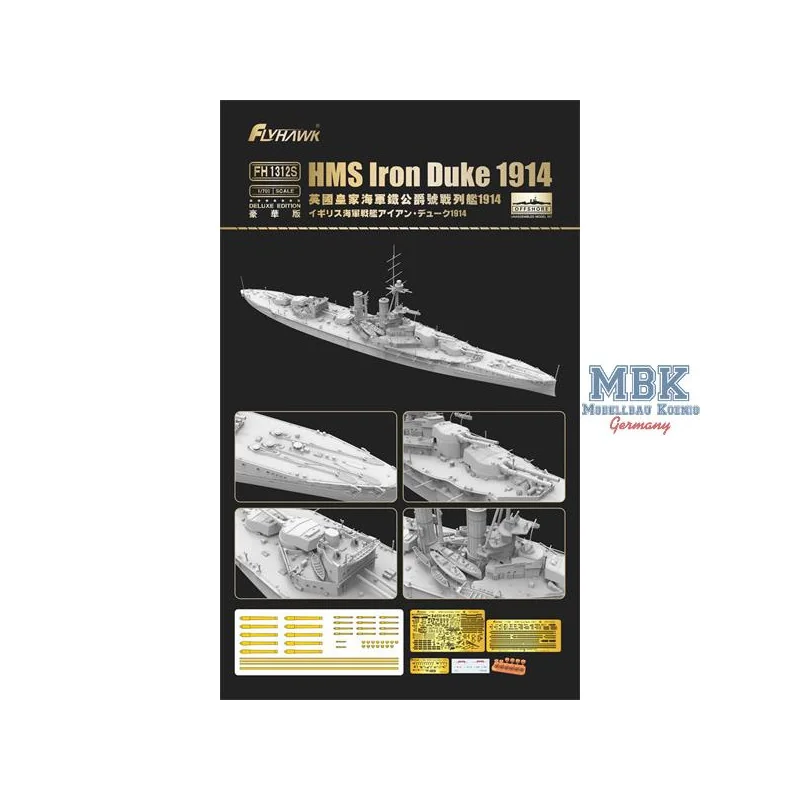 Maquette Bateau HMS Iron Duke 1914 (Deluxe Edition) 4 Maquette Bateau HMS Iron Duke 1914 (Deluxe Edition) – Image 2