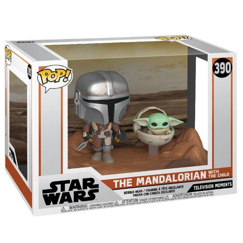 FUNKO Figurines Pop The Mandalorian Pack 2 POP Moment! Vinyl Figurines Mandalorian & Child 9 Cm 3 FUNKO Figurines Pop The Mandalorian Pack 2 POP Moment! Vinyl Figurines Mandalorian & Child 9 Cm