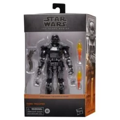 Hasbro Figurine Articulée Star Wars: The Mandalorian Black Series Figurine Deluxe 2022 Dark Trooper 15 Cm -Modèles Jouets Magasin hasbro hasf4066 star wars the mandalorian black series figurine delux 14