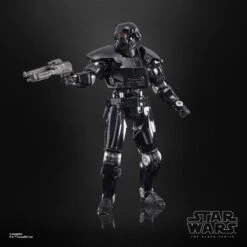 Hasbro Figurine Articulée Star Wars: The Mandalorian Black Series Figurine Deluxe 2022 Dark Trooper 15 Cm -Modèles Jouets Magasin hasbro hasf4066 star wars the mandalorian black series figurine delux 4