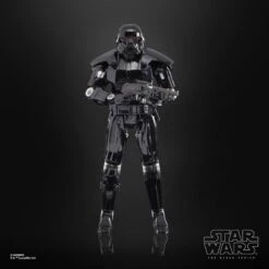 Hasbro Figurine Articulée Star Wars: The Mandalorian Black Series Figurine Deluxe 2022 Dark Trooper 15 Cm -Modèles Jouets Magasin hasbro hasf4066 star wars the mandalorian black series figurine delux 5