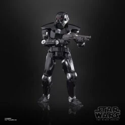 Hasbro Figurine Articulée Star Wars: The Mandalorian Black Series Figurine Deluxe 2022 Dark Trooper 15 Cm -Modèles Jouets Magasin hasbro hasf4066 star wars the mandalorian black series figurine delux 8