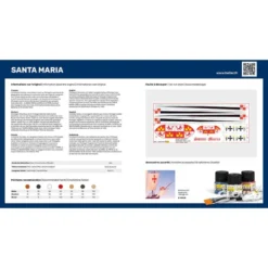 Heller Maquette Bateau STARTER KIT (Kit De Démarrage) SANTA MARIA -Modèles Jouets Magasin heller hell56865 starter kit kit de demarrage santa maria 3