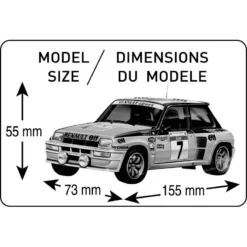 Heller Maquette Renault R5 Turbo 1/24 -Modèles Jouets Magasin heller hell80717 renault r5 turbo 1 24 5