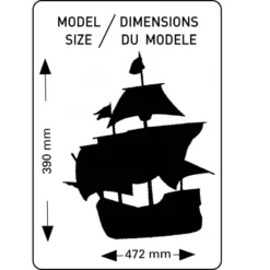 Heller Maquette Bateau Santa Maria 1/75 -Modèles Jouets Magasin heller hell80865 santa maria 1 75 2