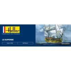 Heller Maquette Bateau Le Superbe 1/150 -Modèles Jouets Magasin heller hell80895 le superbe 1 150 9