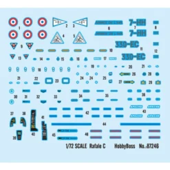 Maquette Avion Dassault Rafale C -Modèles Jouets Magasin hobby boss hb87246 dassault rafale c 6