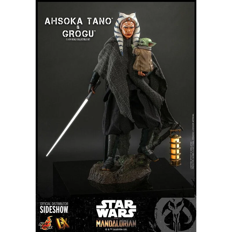 Hot Toys Figurine Articulée Star Wars The Mandalorian Pack 2 Figurines 1/6 Ahsoka Tano & Grogu 29 Cm 4 Hot Toys Figurine Articulée Star Wars The Mandalorian Pack 2 Figurines 1/6 Ahsoka Tano & Grogu 29 Cm – Image 2