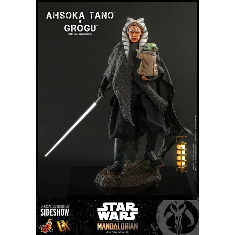 Hot Toys Figurine Articulée Star Wars The Mandalorian Pack 2 Figurines 1/6 Ahsoka Tano & Grogu 29 Cm 5 Hot Toys Figurine Articulée Star Wars The Mandalorian Pack 2 Figurines 1/6 Ahsoka Tano & Grogu 29 Cm – Image 3