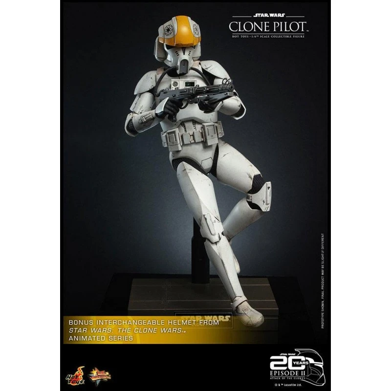 Hot Toys Figurine Articulée Star Wars: Episode II Figurine 1/6 Clone Pilot 30 Cm 7 Hot Toys Figurine Articulée Star Wars: Episode II Figurine 1/6 Clone Pilot 30 Cm – Image 5