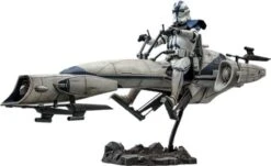 Hot Toys Figurine Articulée Star Wars The Clone Wars Figurine 1/6 Commander Appo & BARC Speeder 30 Cm