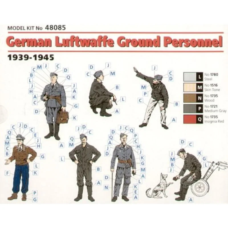 ICM Figurine Personnel Au Sol De La Luftwaffe 4 ICM Figurine Personnel Au Sol De La Luftwaffe – Image 2