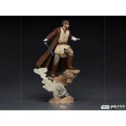 Star Wars Statuette 1/10 Deluxe BDS Art Scale Obi-Wan Kenobi 28 Cm -Modèles Jouets Magasin iron studios is12807 star wars statuette 1 10 deluxe bds art scale obi 3