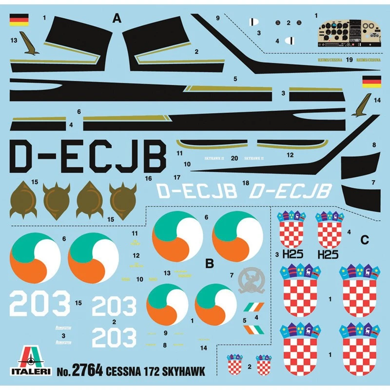 Italeri Maquette Avion Cessna 172 Skyhawk II 9 Italeri Maquette Avion Cessna 172 Skyhawk II – Image 7