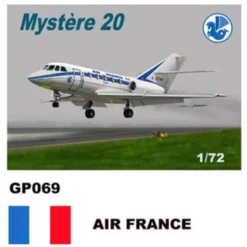 Maquette Avion Dassault-Mystere Falcon 20 Stickers Air France