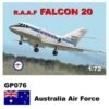 Maquette Avion Dassault Mystere-Falcon 20 Stickers Australie Air Force -Modèles Jouets Magasin mach 2 machgp076 dassault mystere falcon 20 stickers australie air for