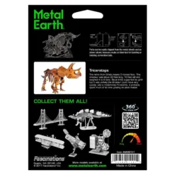 Metal Earth Maquette Dinosaure Dinosaures: TRICERATOPS SQUELETTE -Modèles Jouets Magasin metal earth 5061101 dinosaures triceratops squelette 3