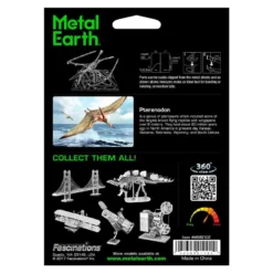 Metal Earth Maquette Dinosaure Dinosaures: PTERANODON SQUELETTE -Modèles Jouets Magasin metal earth 5061102 dinosaures pteranodon squelette 5