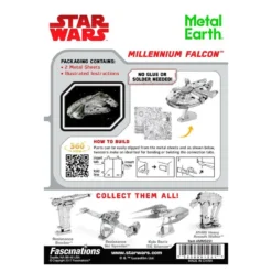 Metal Earth Maquette Métal Star Wars Millennium Falcon -Modèles Jouets Magasin metal earth 5061251 star wars millennium falcon 8