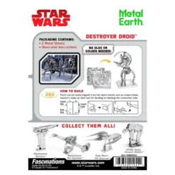 Metal Earth Maquette Métal Star Wars Destroyer Droid -Modèles Jouets Magasin metal earth 5061255 star wars destroyer droid 3
