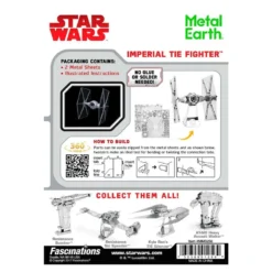 Metal Earth Maquette Métal Star Wars Tie Fighter -Modèles Jouets Magasin metal earth 5061256 star wars tie fighter 3