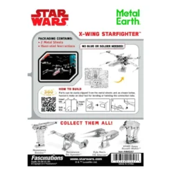 Metal Earth Maquette Métal Star Wars X-wing Star Fighter 9 Metal Earth Maquette Métal Star Wars X-wing Star Fighter -Modèles Jouets Magasin metal earth 5061257 star wars x wing star fighter 3