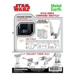 Metal Earth Maquette Métal Star Wars (ep7) Kylo Ren's Command Shuttle -Modèles Jouets Magasin metal earth 5061266 star wars ep7 kylo ren s command shuttle 3