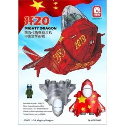 Maquette Avion Chinese J-20Kids Caricature/Cartoon SeriesSnap Fit.Includes Pilot Figure -Modèles Jouets Magasin q men qm01001 chinese j 20kids caricature cartoon seriessnap fit inclu 1
