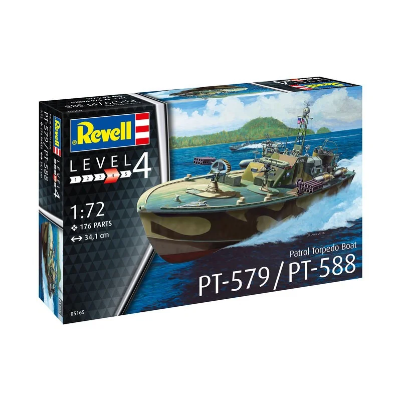 Revell Maquette Bateau Patrouilleur Lance-torpilles PT-588/PT-57 4 Revell Maquette Bateau Patrouilleur Lance-torpilles PT-588/PT-57 – Image 2