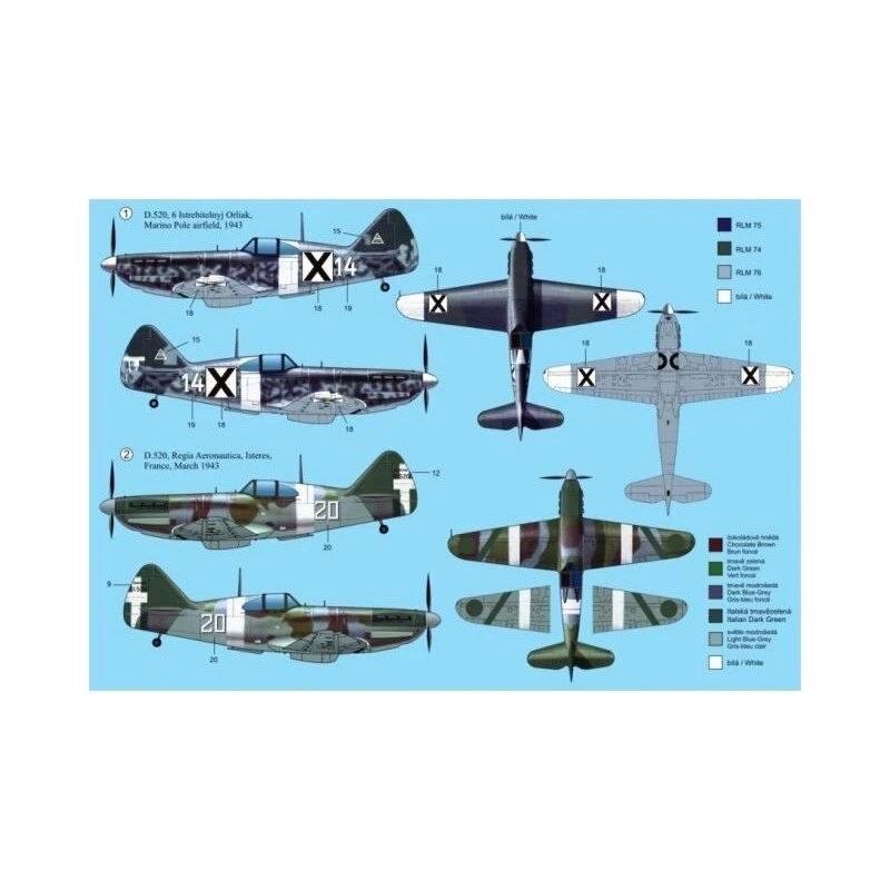 Maquette Avion Rs Models 92091 Dewoitine D-520 Bulgaria 1/72 4 Maquette Avion Rs Models 92091 Dewoitine D-520 Bulgaria 1/72 – Image 2