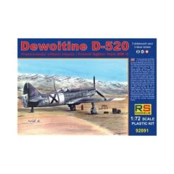 Maquette Avion Rs Models 92091 Dewoitine D-520 Bulgaria 1/72