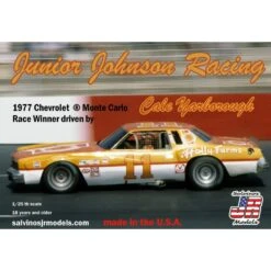 Maquette Junior Johnson Racing No.11 Chevy 1977 Monte Carlo - Pilote Cale Yarborough