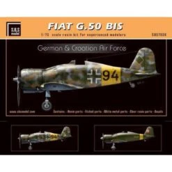 Maquette Avion Fiat G.50 BIS 'German & Croatian Air Force'