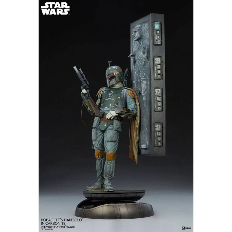 Star Wars Statuette Premium Format Boba Fett And Han Solo In Carbonite 70 Cm 17 Star Wars Statuette Premium Format Boba Fett And Han Solo In Carbonite 70 Cm – Image 15