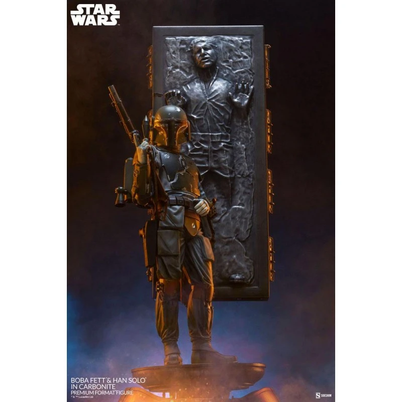 Star Wars Statuette Premium Format Boba Fett And Han Solo In Carbonite 70 Cm 9 Star Wars Statuette Premium Format Boba Fett And Han Solo In Carbonite 70 Cm – Image 7