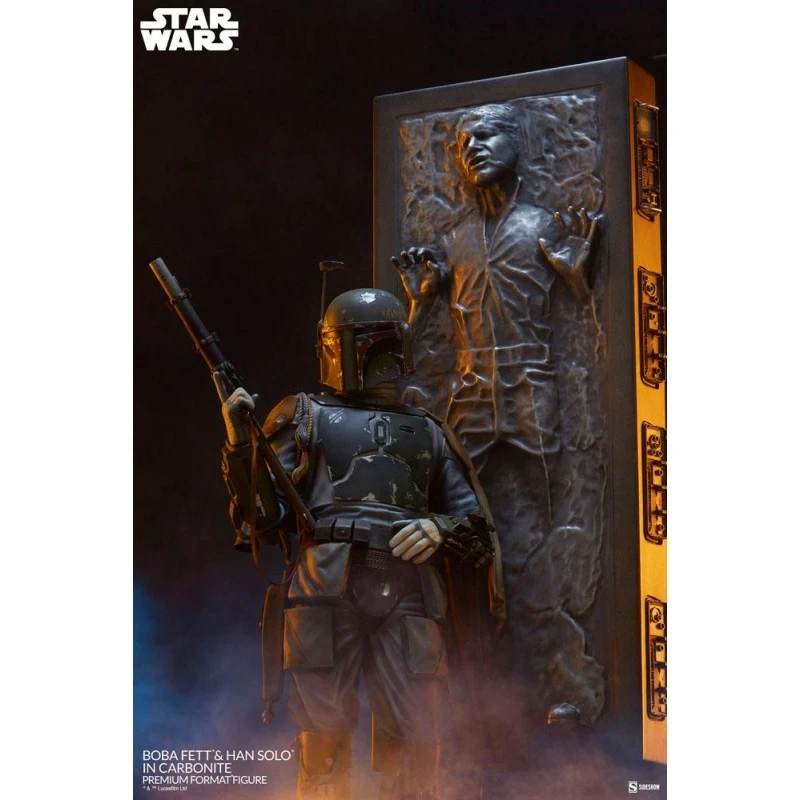 Star Wars Statuette Premium Format Boba Fett And Han Solo In Carbonite 70 Cm 11 Star Wars Statuette Premium Format Boba Fett And Han Solo In Carbonite 70 Cm – Image 9