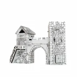 Maquette Carton Vieille Porte (coloration 3D)