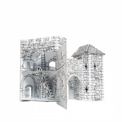 Maquette Carton Vieille Porte (coloration 3D) -Modèles Jouets Magasin umbum um244 2 vieille porte coloration 3d 3