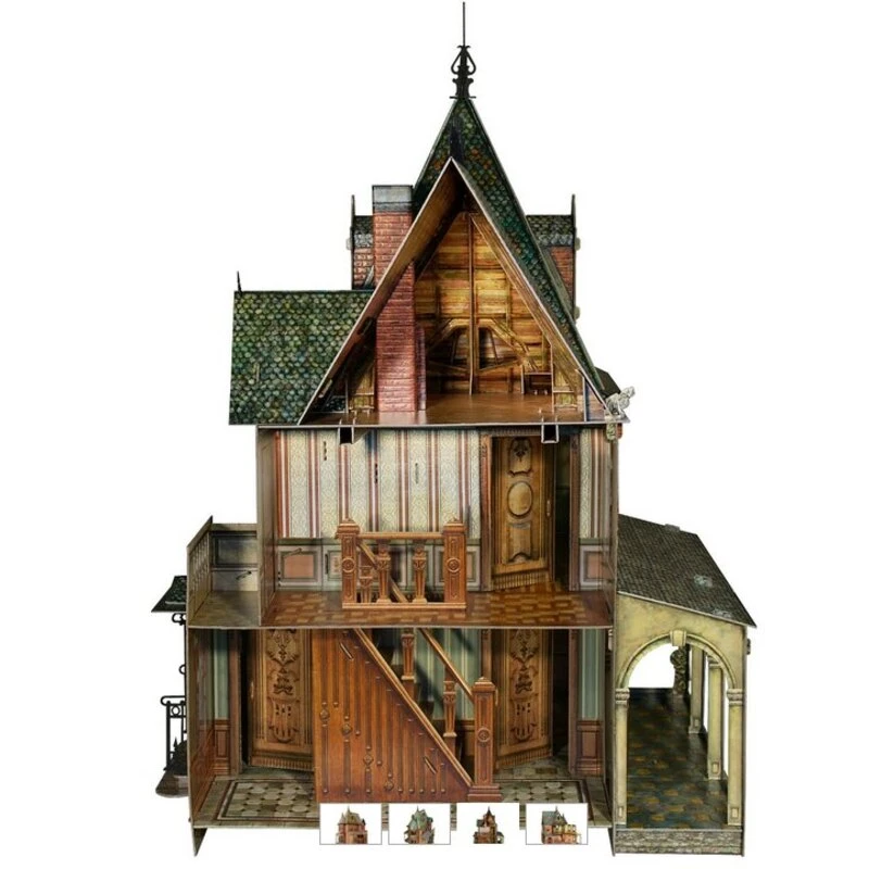 Maquette Carton Maison De Poupée I 4 Maquette Carton Maison De Poupée I – Image 2